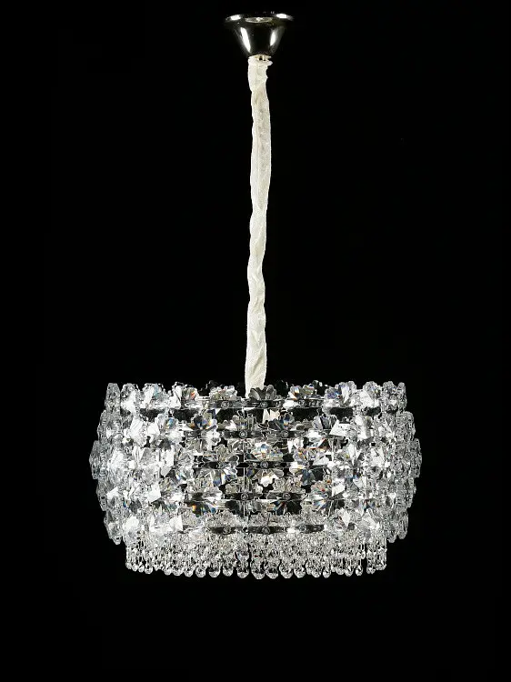 Підвісна кришталева люстра Splendid Ray L5748/500/8 (SLIVER), хром, 8 ламп E14, від 10-18 м² - фото 3