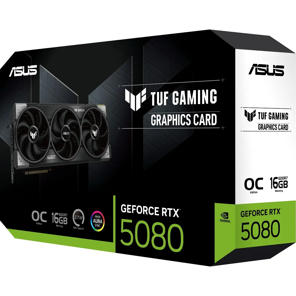 Відеокарта ASUS GeForce RTX5080 16GB TUF OC GAMING (TUF-RTX5080-O16G-GAMING) - фото 12