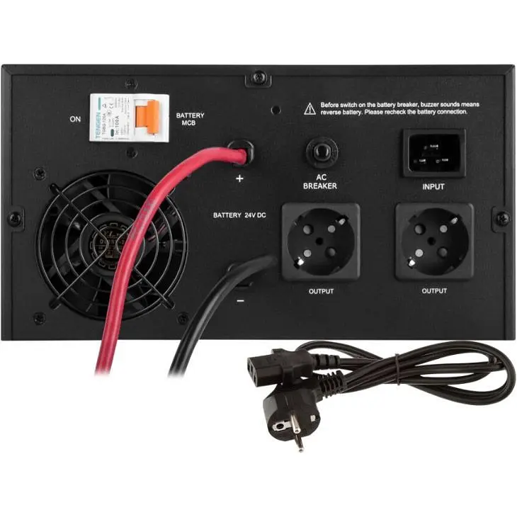 Джерело безперебійного живлення [ДБЖ] LogicPower LPE-B-PSW-2300VA + LiFePO4 батарея 25.6V - 100Ah Smart BMS BT [20487] [110275] - фото 5