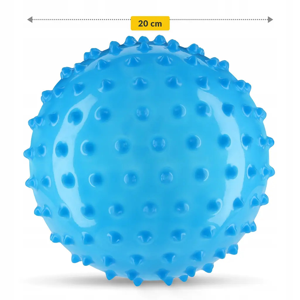 М'яч для пілатесу, йоги, реабілітації 4FIZJO 20 см (масажний) Blue (P-5905973402354) - фото 3