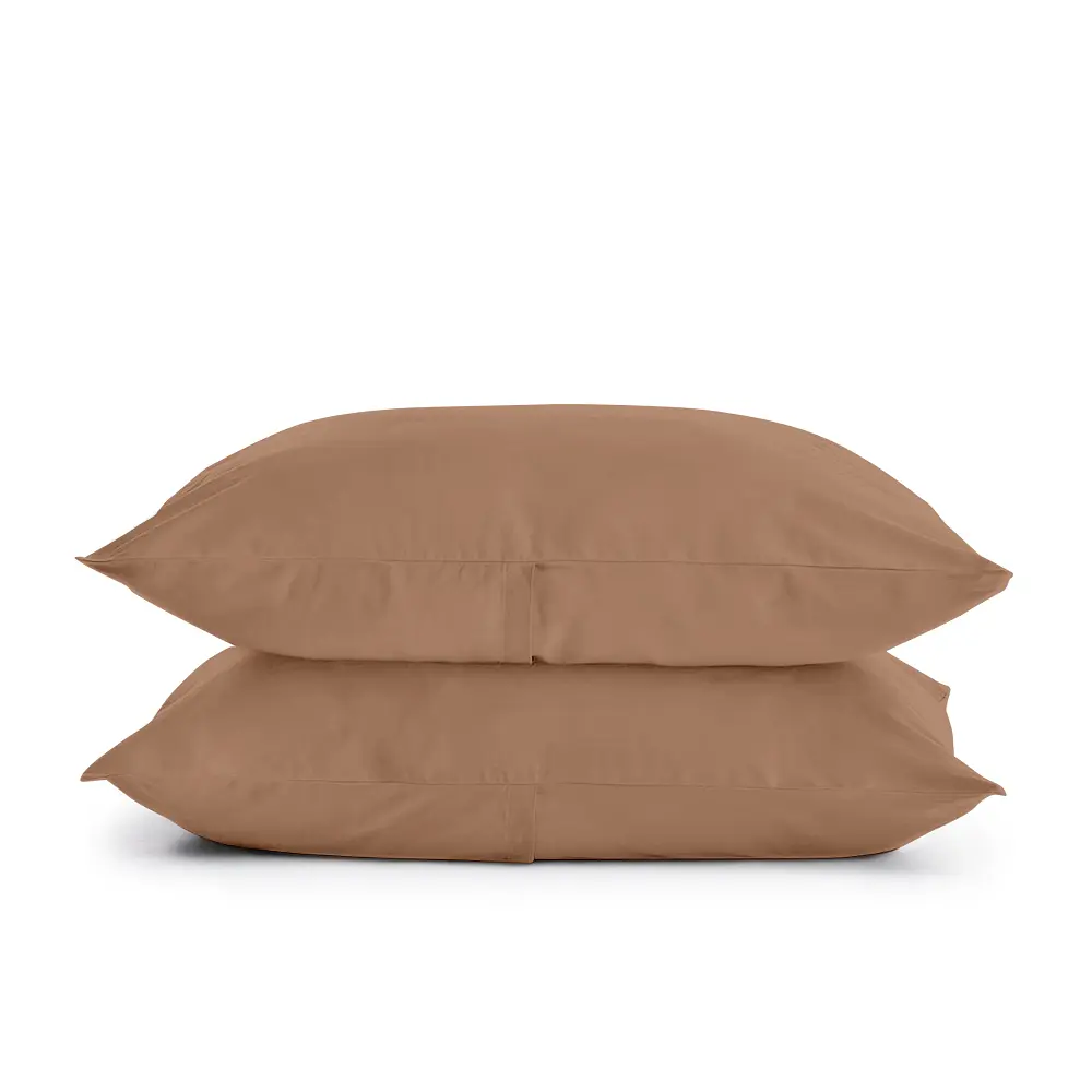 Комплект постільної білизни Cosas євро без простирадла RUM 200 x 220 см (Ranfors_Brown_200_2) - фото 3