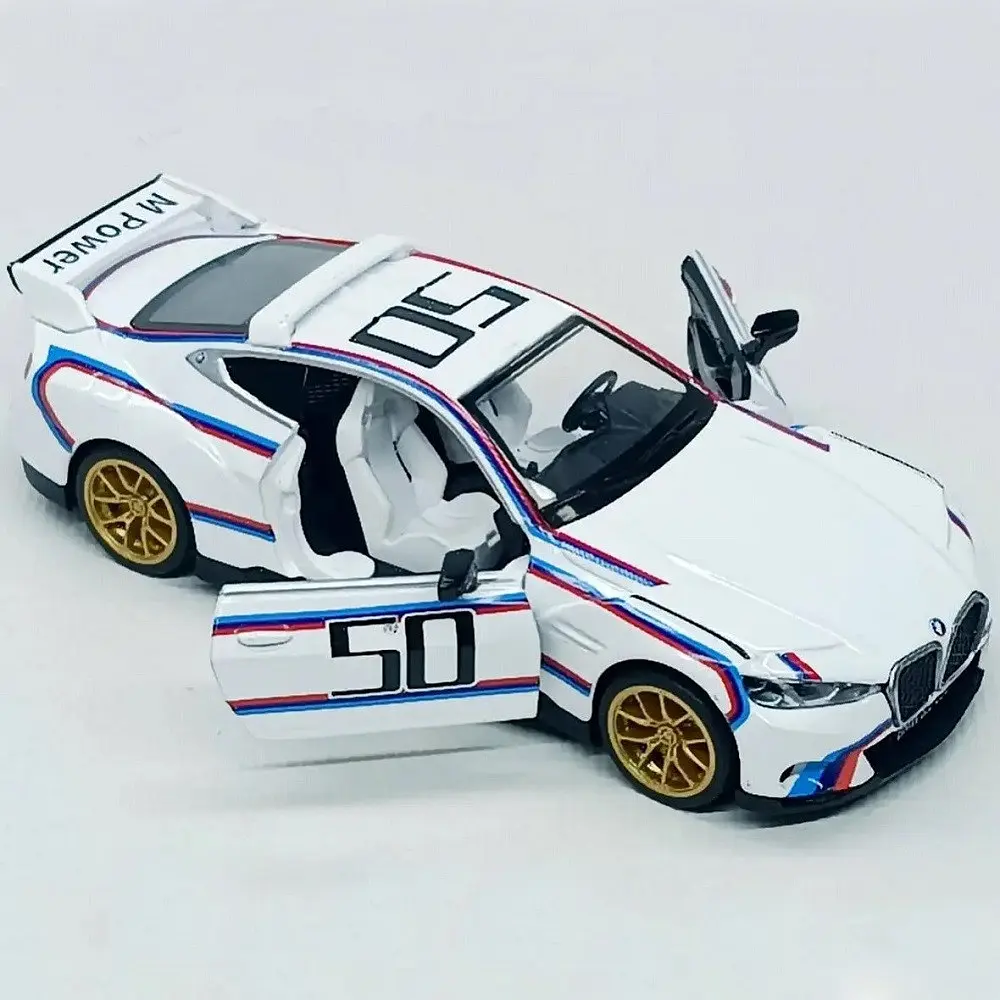 Колекційна металева модель автомобіля Автопром BMW 3.0 CSL з інерцією, світлом та звуком 1:34 - фото 5