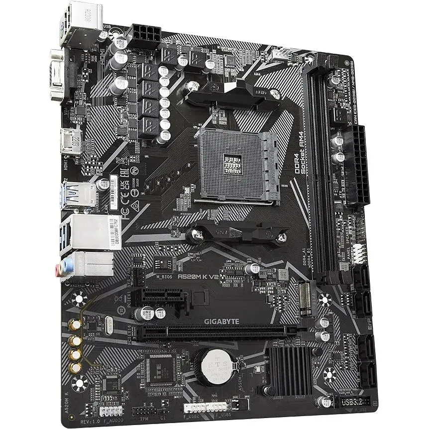 Материнська плата Gigabyte A520M K V2 Socket AM4 - фото 4