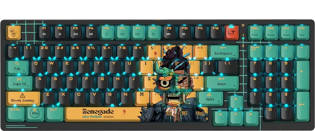 Клавіатура A4Tech Bloody AT98 Renegade RGB Black - фото 3