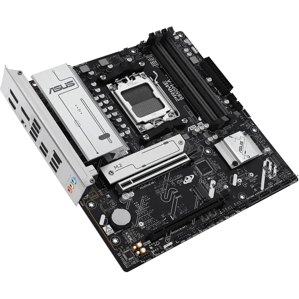 Материнская плата Asus Prime B850M-A-CSM sAM5 B850 4xDDR5 M.2 HDMI DP mATX - фото 4