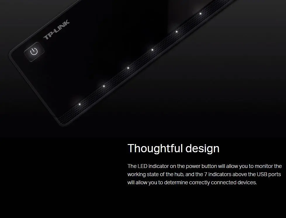 Розгалужувач USB Hub TP-Link UH-720 7 портів USB3.0 (2 порти для заряджання) - фото 6