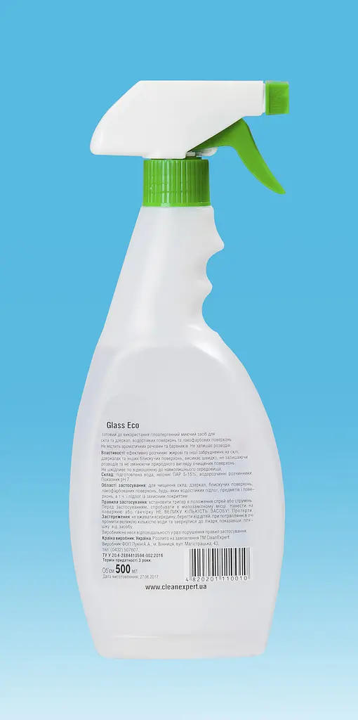Засіб для миття скла та дзеркал Glass Eco 500 мл (4820201110010) - фото 2