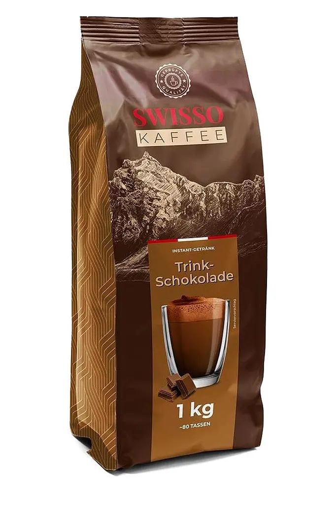 Гарячий шоколад Swisso Kaffee Trink-Schokolade 1 кг розчинний