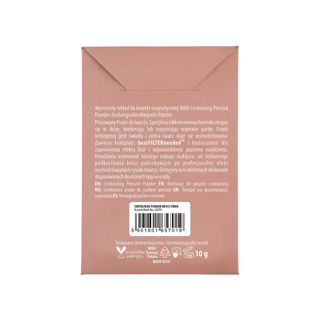 Пудра для обличчя NAM Contouring Pressed Powder № 02 Naked 10 г - фото 4