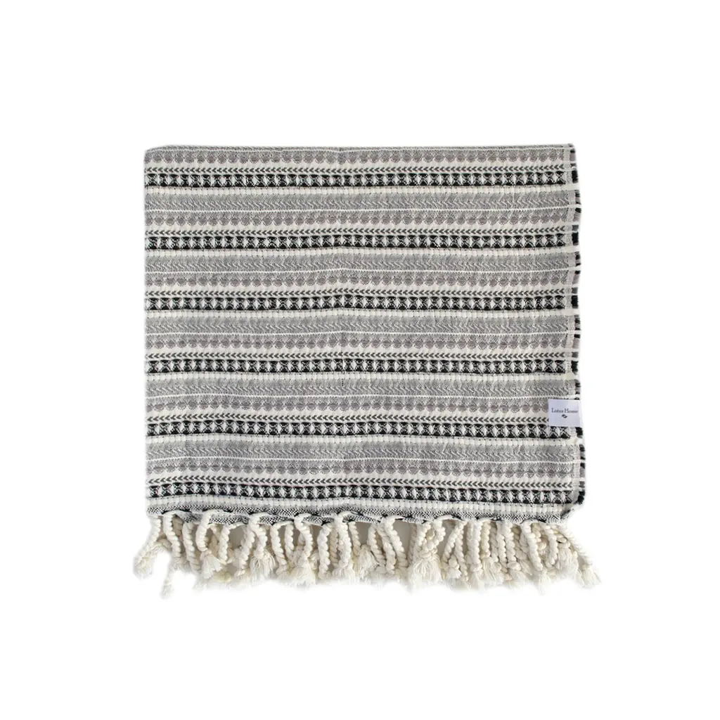 Плед Lotus Home - Gosford natural grey 130x170 - фото 2