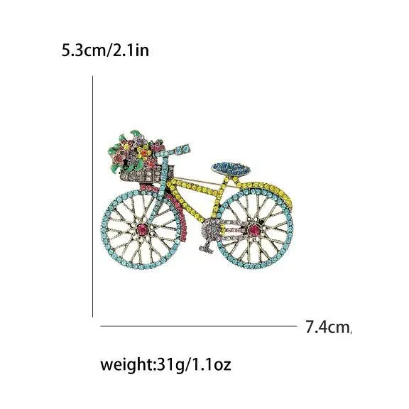 Брошка Велосипед брошка-шпилька - фото 2