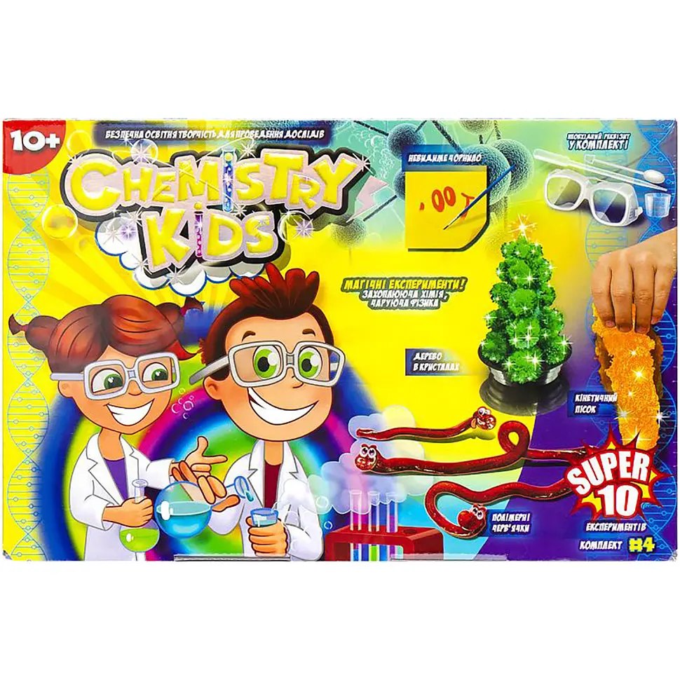 Набір для дослідів Chemistry Kids, російською/українською, Danko Toys - фото 3