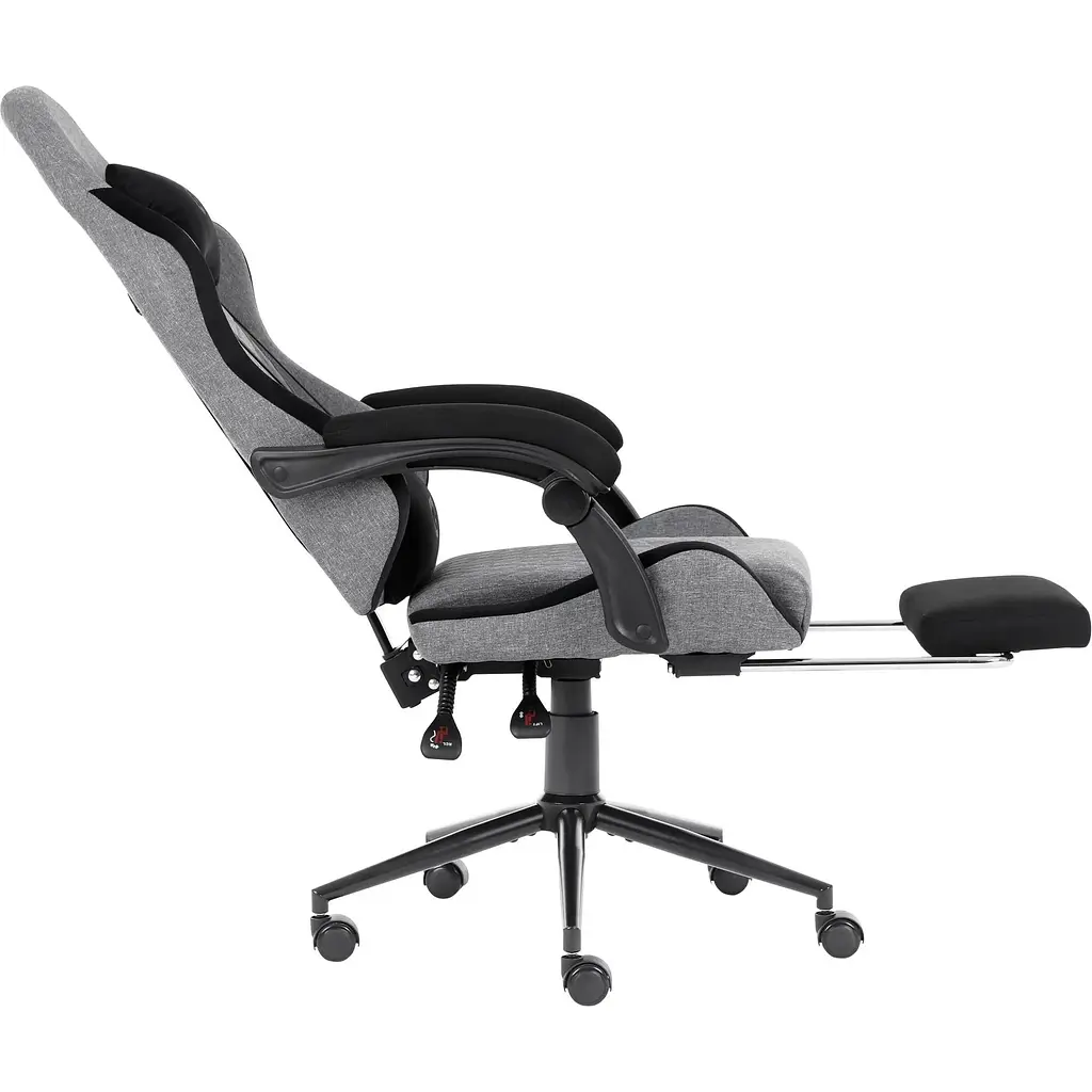 Геймерське крісло GT Racer X-2324 Fabric Gray/Black Suede [121430] - фото 4