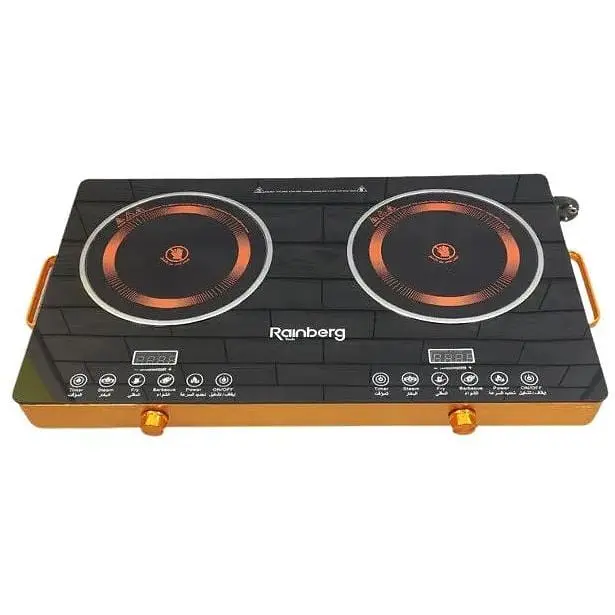 Плита настільна інфрачервона двоконфоркова First FA-5096-7 кухонна електро склокераміка - фото 2