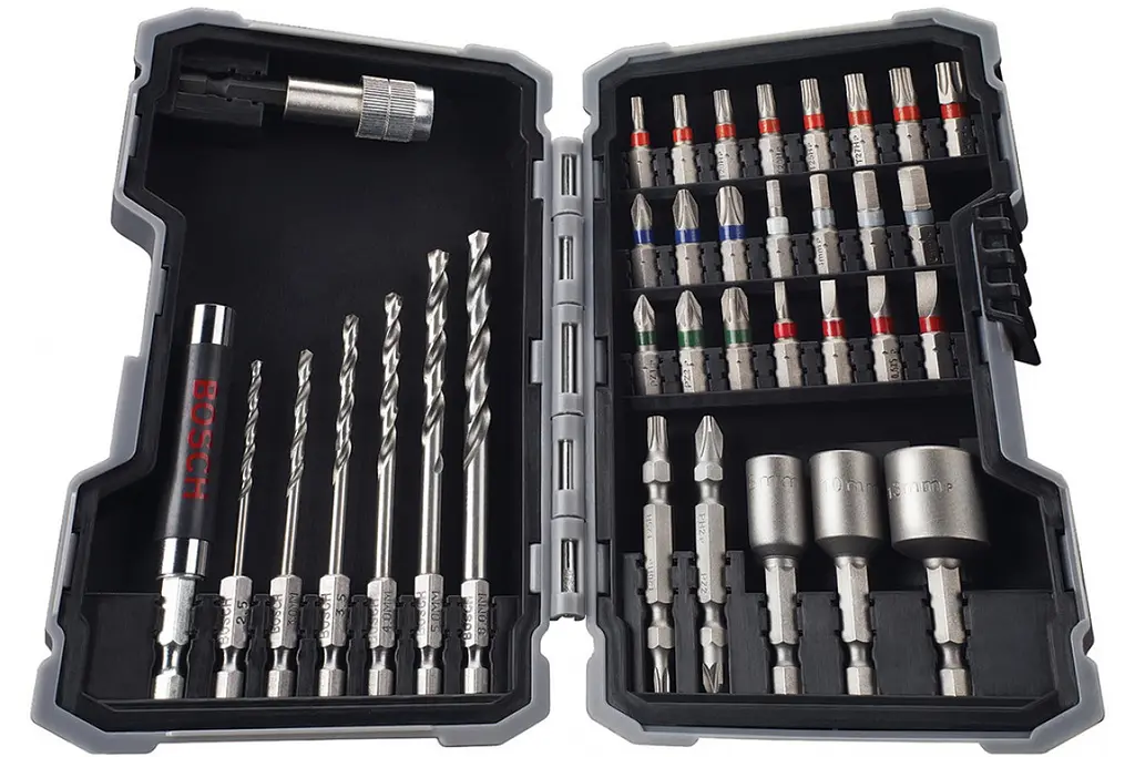 Биты и сверла Professional Pro-Mix Metal магнитный битодержатель набор 35шт Bosch hoz0013363 - фото 4