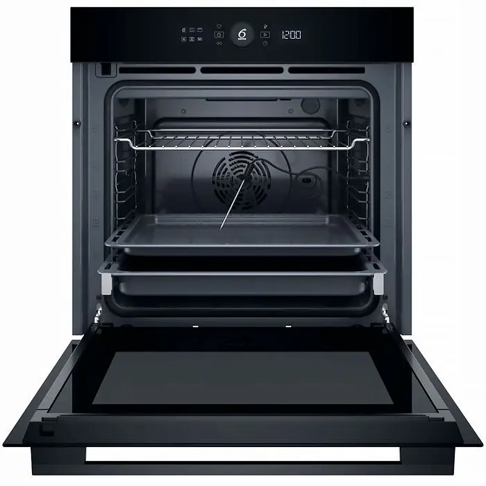 Whirlpool Духовий шафа електричний, 73л, A+, дисплей, конвекція, піроліз, телескопічні напрямні, чорний - фото 9