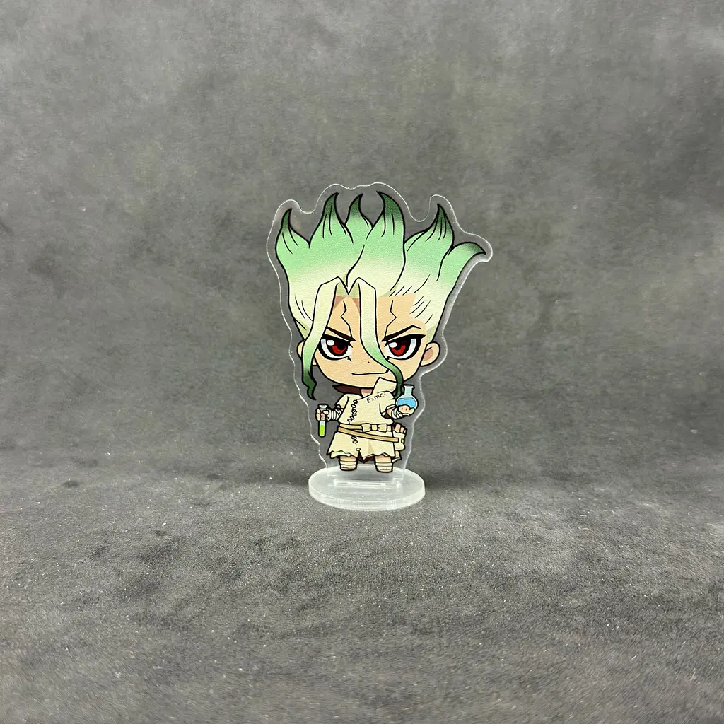 Акрилова колекційна фігурка Chibi Доктор Стоун» (Dr. Stone) Сенку Ісігамі (Senku Ishigami) 10 см - фото 2