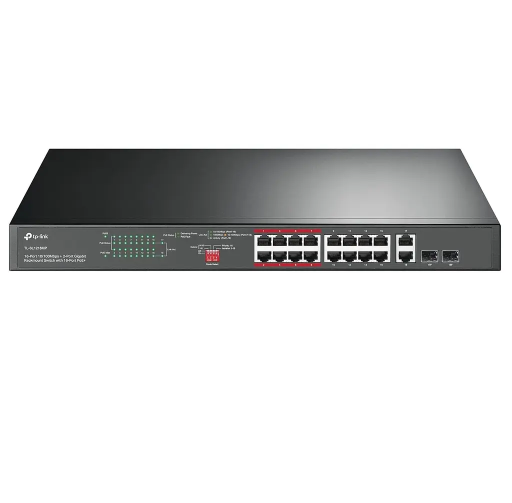Комутатор TP-Link TL-SL1218MP (TL-SL1218MP) - фото 2