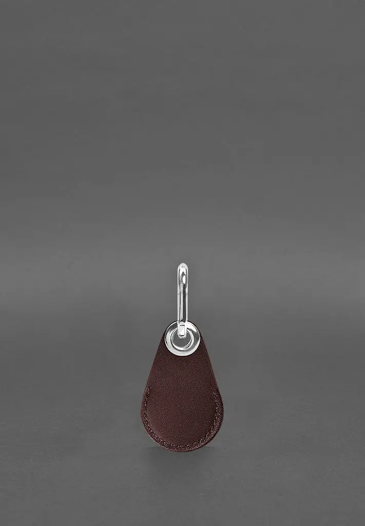 Кожаный чехол для Apple AirTag без окошка Бордовый - фото 3