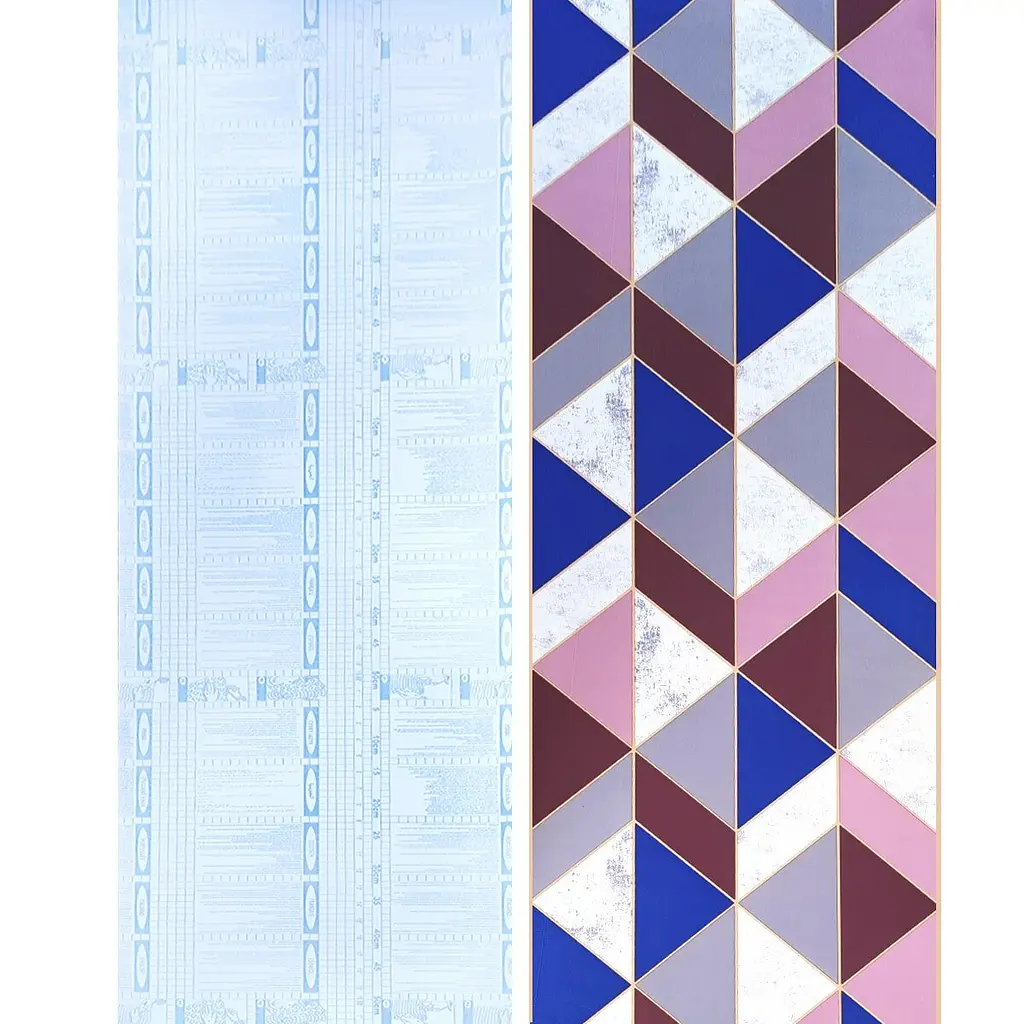 Самоклеюча плівка Sticker Wall SW-00001225 Рожеві трикутники 0,45х10м - фото 2