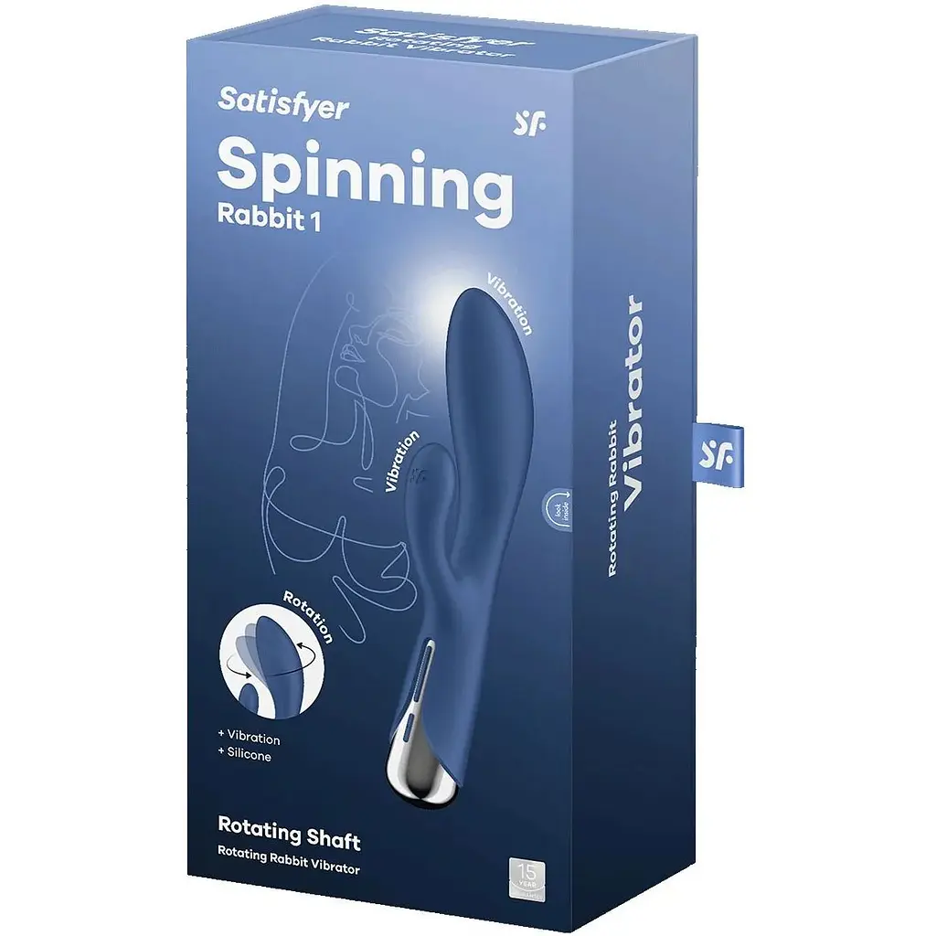 Вібратор-кролик Satisfyer Spinning Rabbit 1 Blue - фото 8