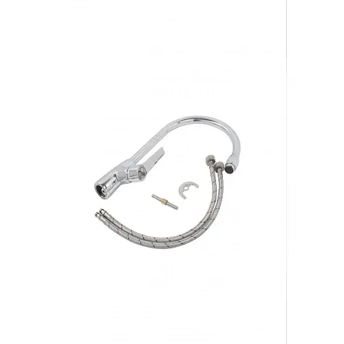 Змішувач кухонний Germece 4069 поворотний одноважільний з латуні сірий (000022501) - фото 2