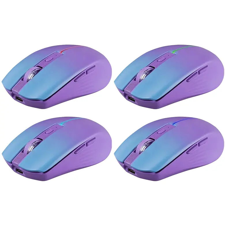 Мишка Defender Mystery MM-301, бездротова Bluetooth+2.4G, 1600 dpi., 4кн., 500mAh, LED, фіолетова - фото 9