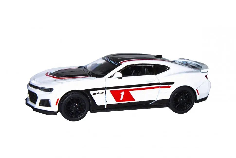 Дитяча модель машинки Kinsmart Chevrolet Camaro інерційна 1:38 White