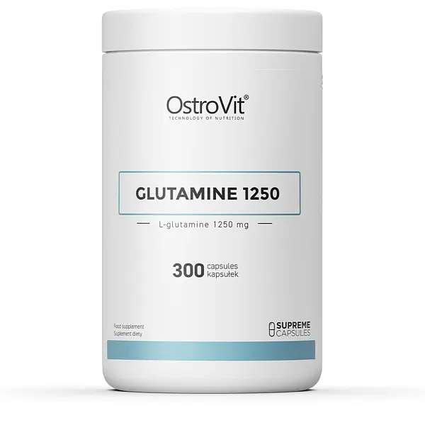 Амінокислота OstroVit Glutamine 1250, 300 капсул