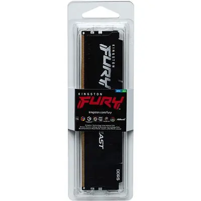 Модуль памяти для компьютера DDR5 32GB 5600 MHz Beast Black Kingston Fury (ex.HyperX) (KF556C36BBE2-32) - фото 5