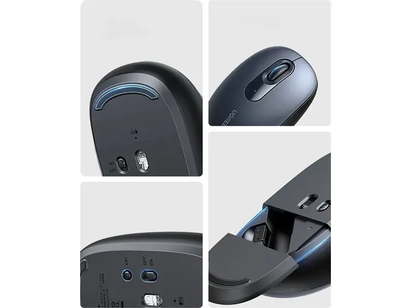 Миша UGREEN MU105 Portable Deep Blue (90550) - фото 3