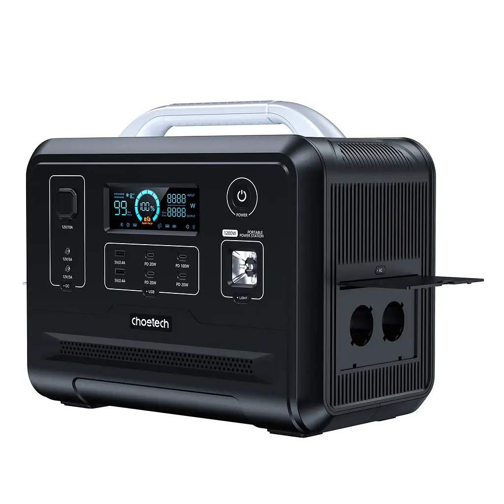 Зарядна станція Choetech 1200W (BS005-EU-BK) - фото 3