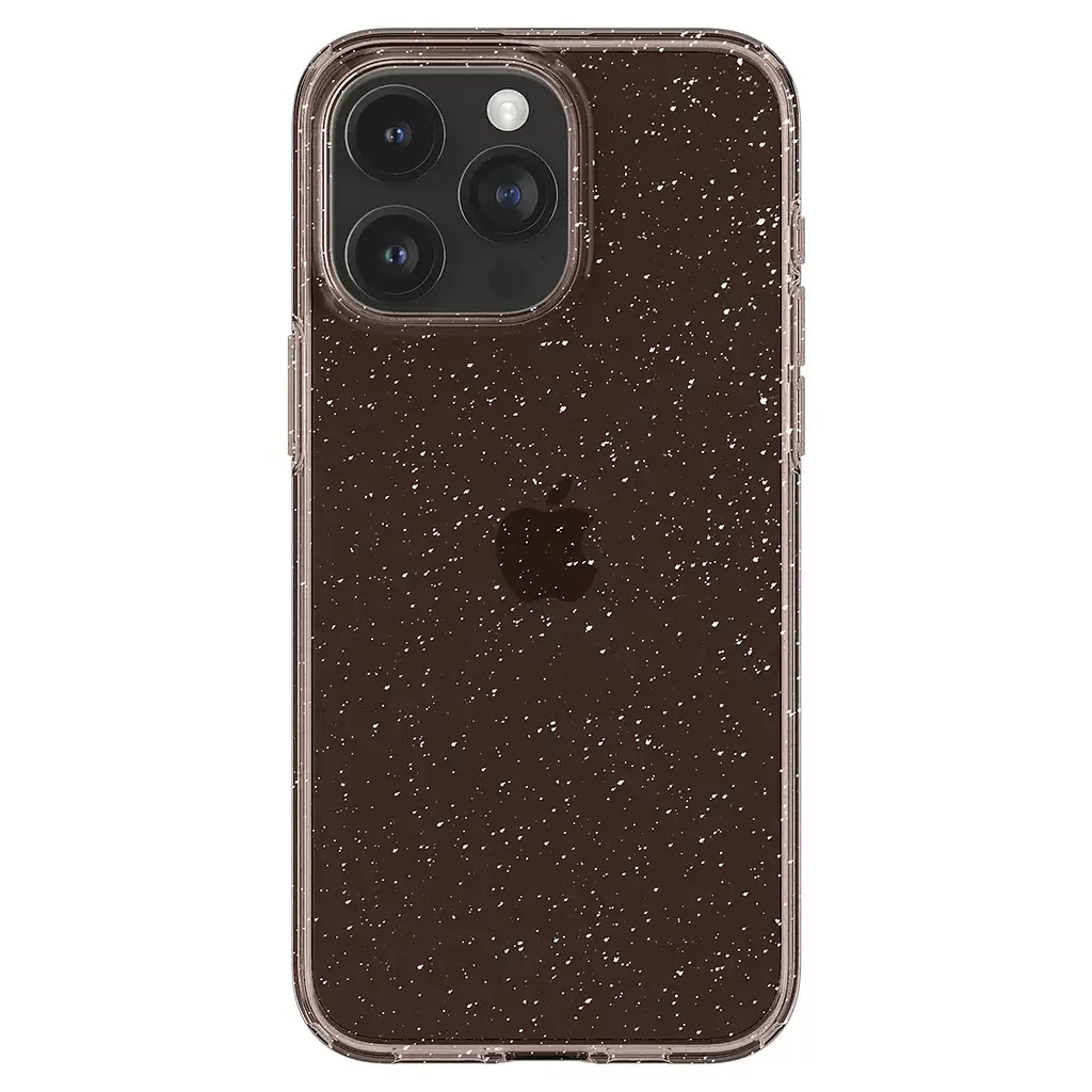 Прозорий чохол з блискітками Spigen Liquid Crystal Glitter для Iphone 15 Pro (6.1") Rose Quartz ACS06702 - фото 5