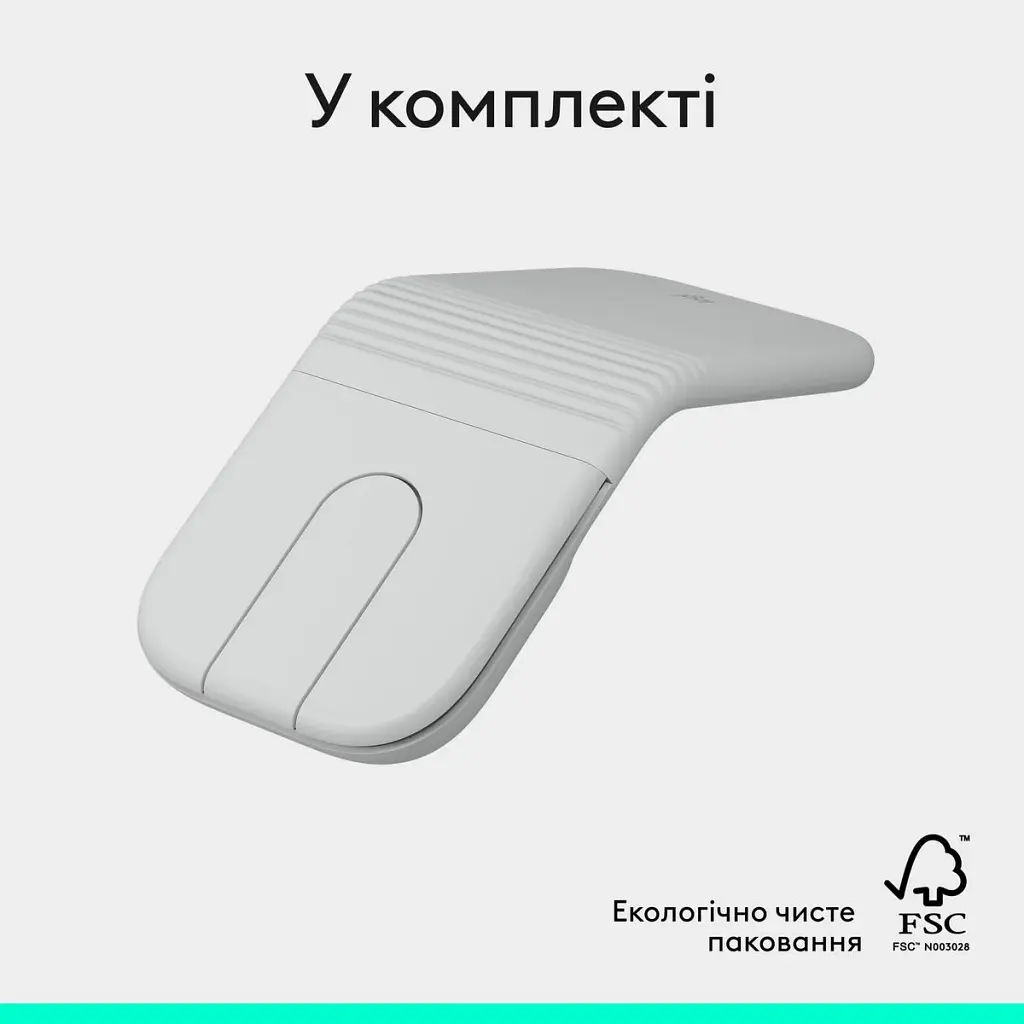 Мишка Logitech Mobi Fold Bluetooth Off-White (910-007631) - фото 12