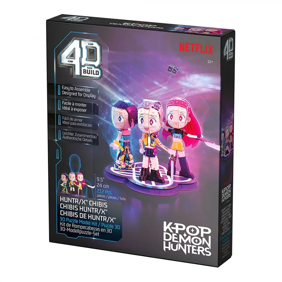 Пазл для створення 3D-моделі Spin Master Кейпоп-мисливиці на демонів: гурт Хантрікс 212 деталей (SM47184/6078016) - фото 3