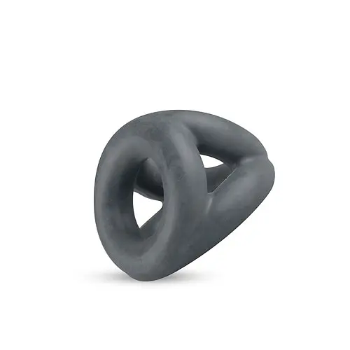 Потрійне ерекційне кільце Boners Open Cocksling Triple Cockring, 2.5 см (сірий) - фото 4