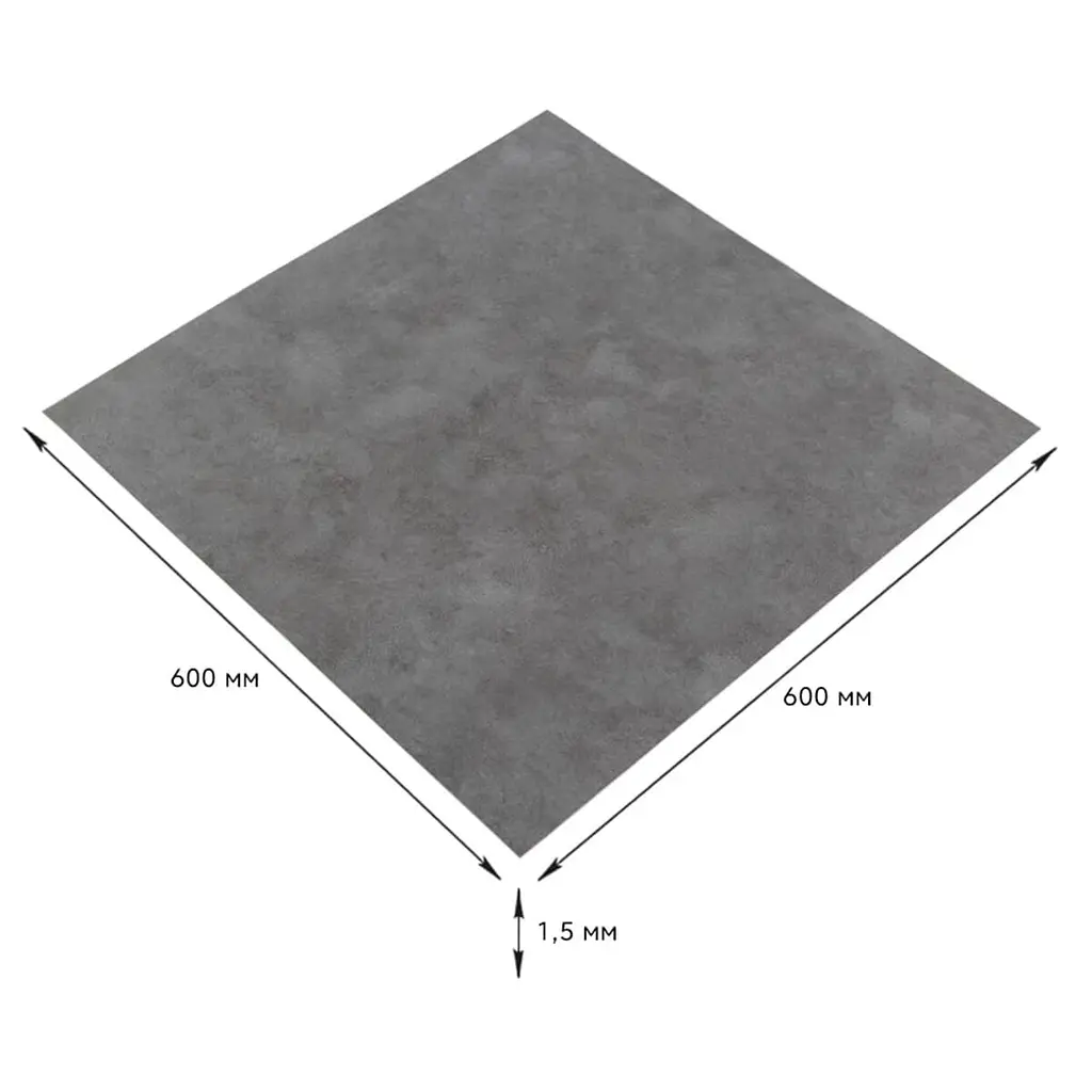 Самоклеюча плитка LVT 600x600x1.5mm (D) SW-00001595 - фото 2
