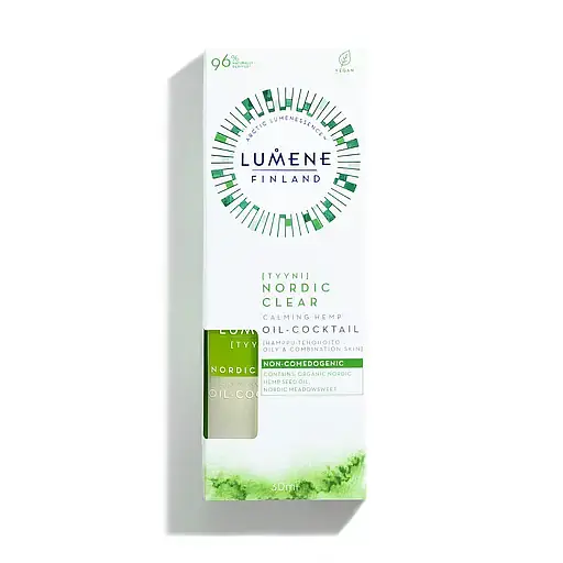 Заспокійливий коктейль для жирної та комбнованої шкіри Lumene Tyyni Calming Hemp Oil-Cocktail, 30 мл (8000019512063) - фото 2