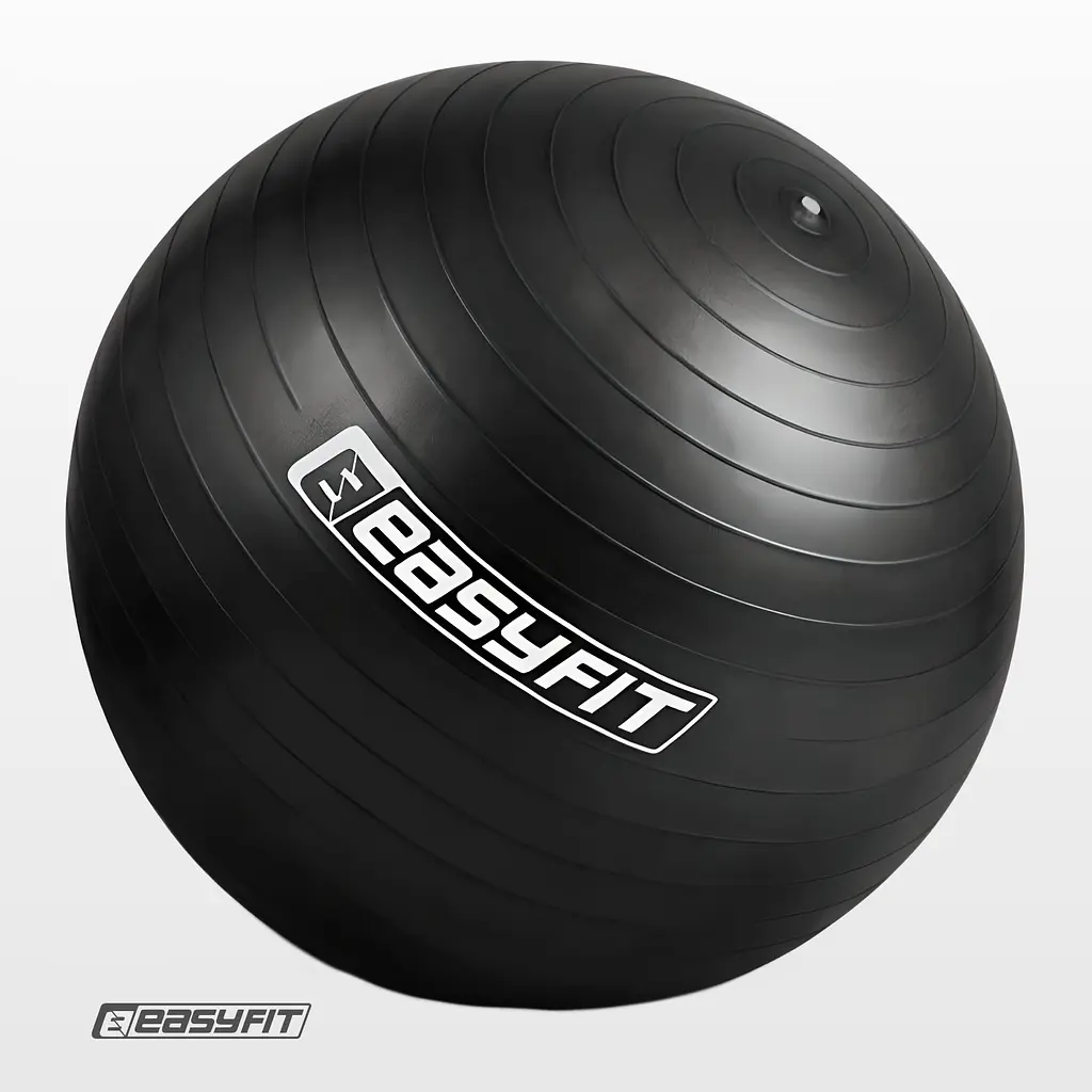 М'яч для фітнесу EasyFit BalanceBall 55 см чорний - фото 3