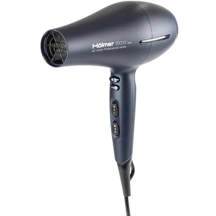 Фен для волос Holmer HHD-260I PRO синий (HHD-260I PRO ionic AC motor) - фото 3