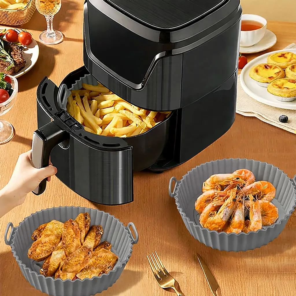 Набор силиконовых форм для аэрофритюрницы аэрогриля и духовки, 6 штук Серый 88341 - фото 8