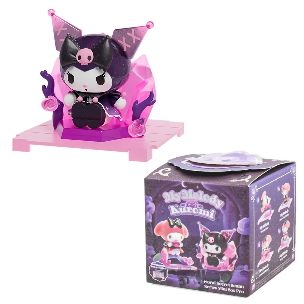 Фігурка-сюрприз Pop Top Kuromi та My Melody Квіткова таємниця у прозорому кейсі