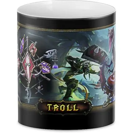 Кружка GeekLand World of Warcraft тролль WW.02.40 330 мл белая - фото 3