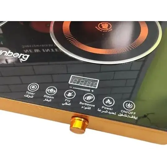 Плита настільна інфрачервона двоконфоркова First FA-5096-7 кухонна електро склокераміка - фото 3