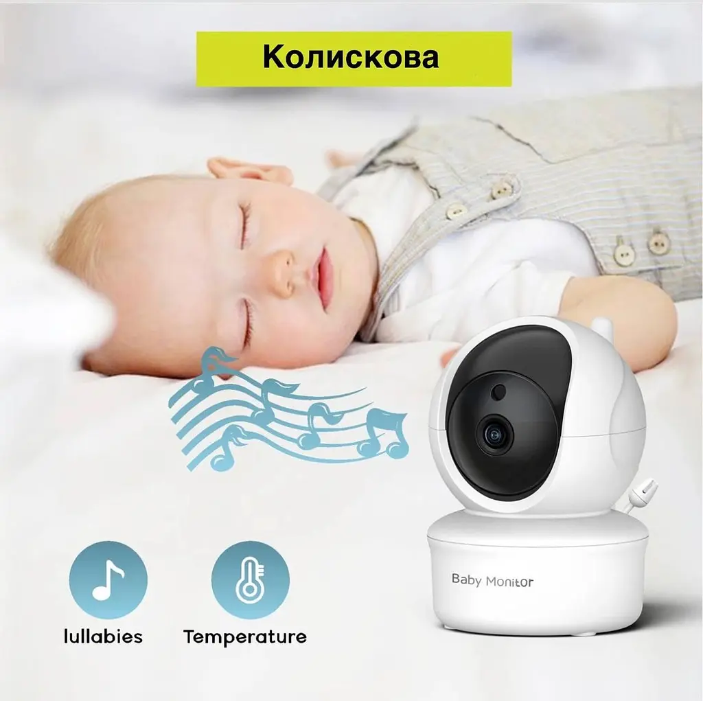 Радіоняня Baby Monitor SM650 з відеоспостереження, двостороннім зв'язком та нічним баченням - фото 6