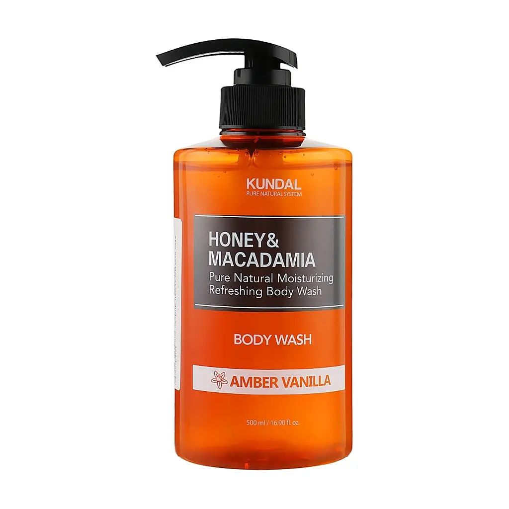 Гель для душу Kundal Honey & Macadamia Body Wash Amber Vanilla 500 мл (8809568742061)