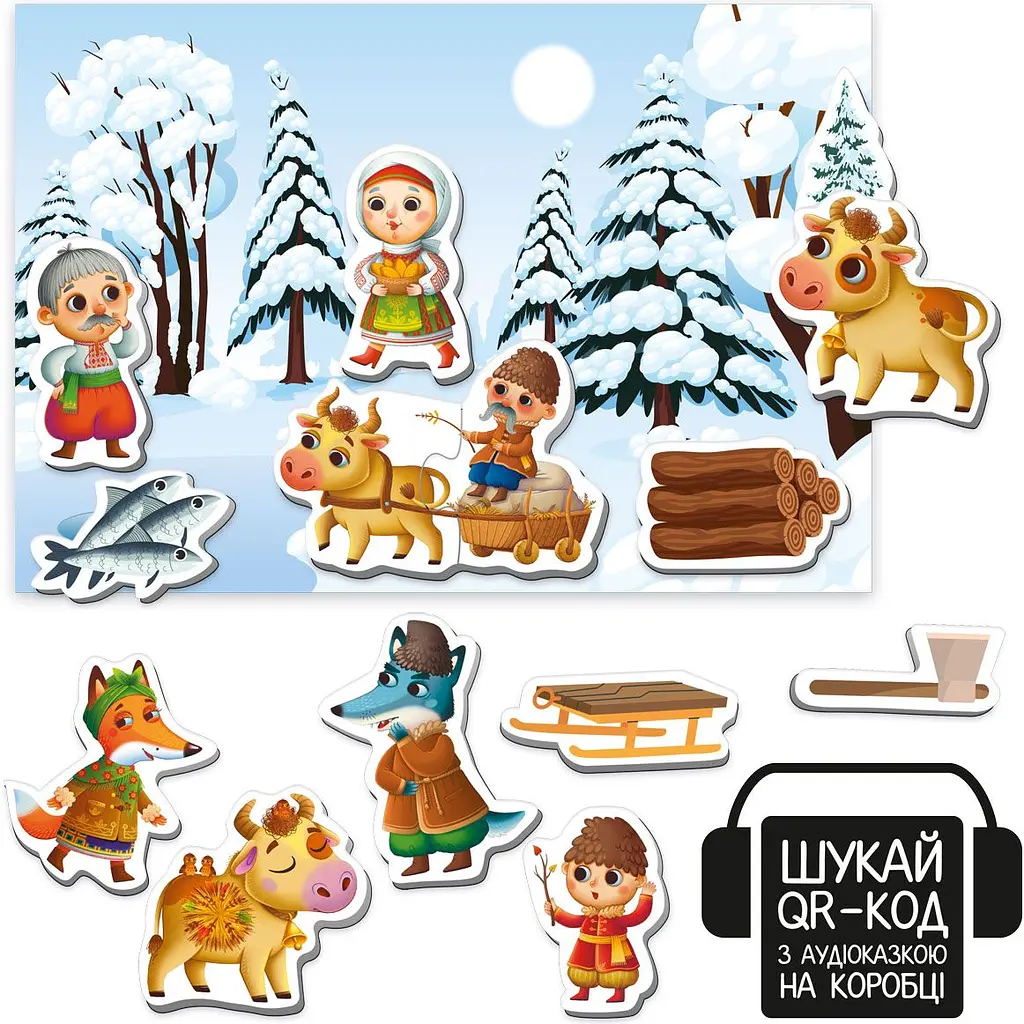Магнітний театр Vladi Toys Казкові голоси Лисичка-сестричка і вовк-панібрат з аудіоказкою (VT3206-36) - фото 3