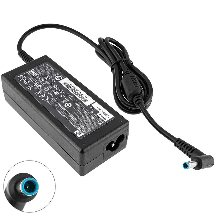 Блок живлення для ноутбука HP 19.5V 2.31A 45W 4.5x3.0-PIN чорний RECTANGULAR