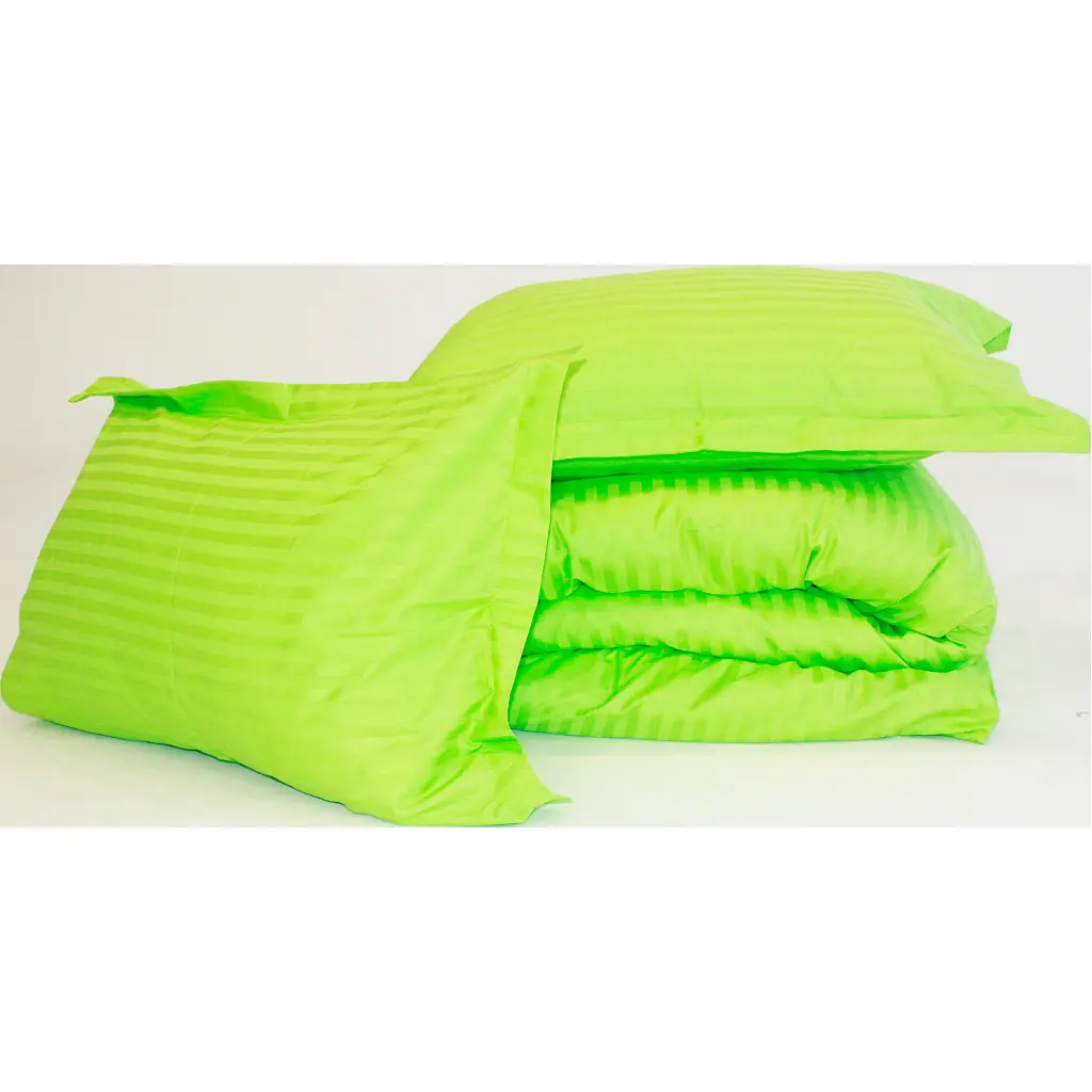 Постільна білизна MirSon SatinStripe 30-0016LightGreen 200х220 Євро (2200005253670) - фото 9