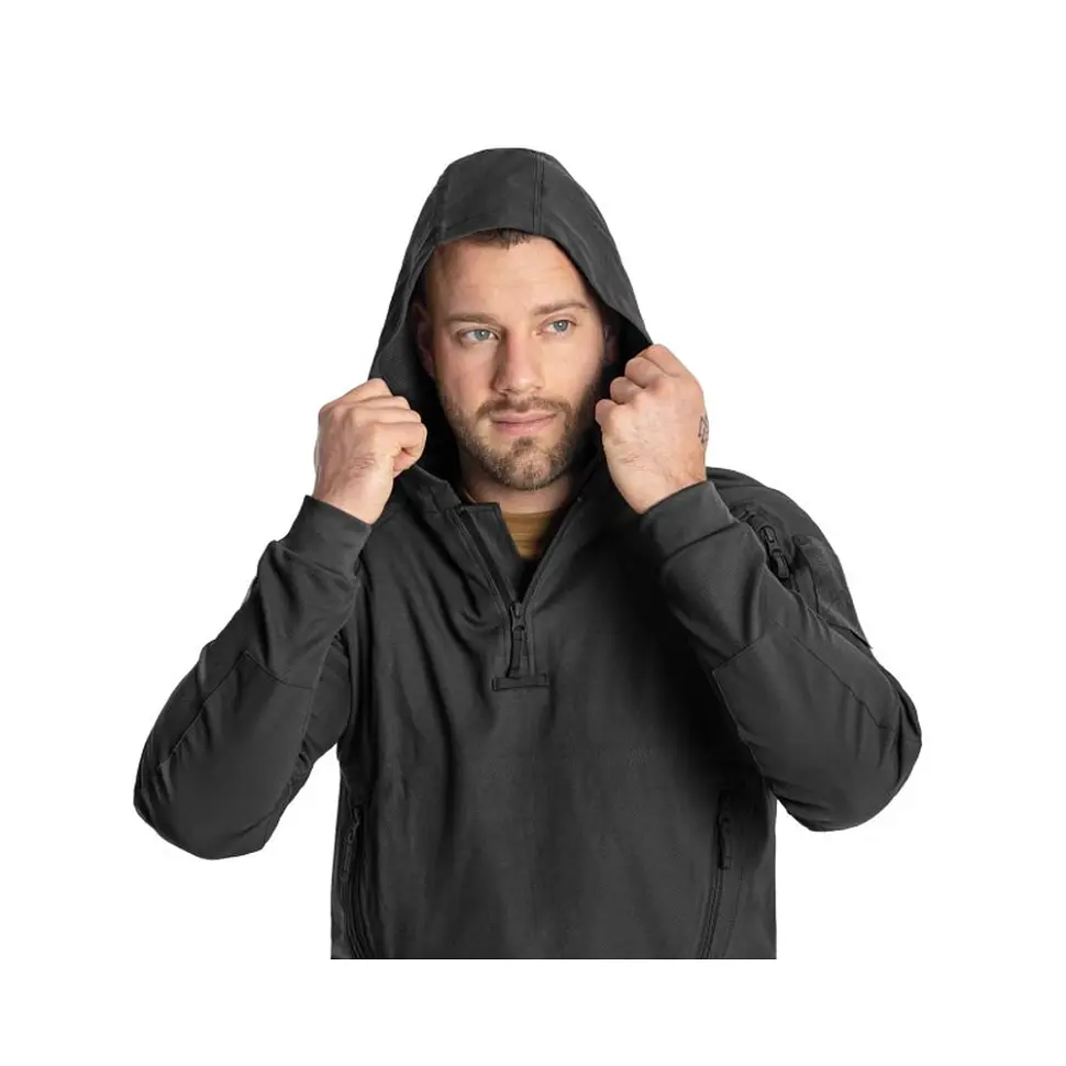 Кофта тактична Helikon-Tex RANGE HOODIE - TopCool, чорний, розмір XL - фото 4